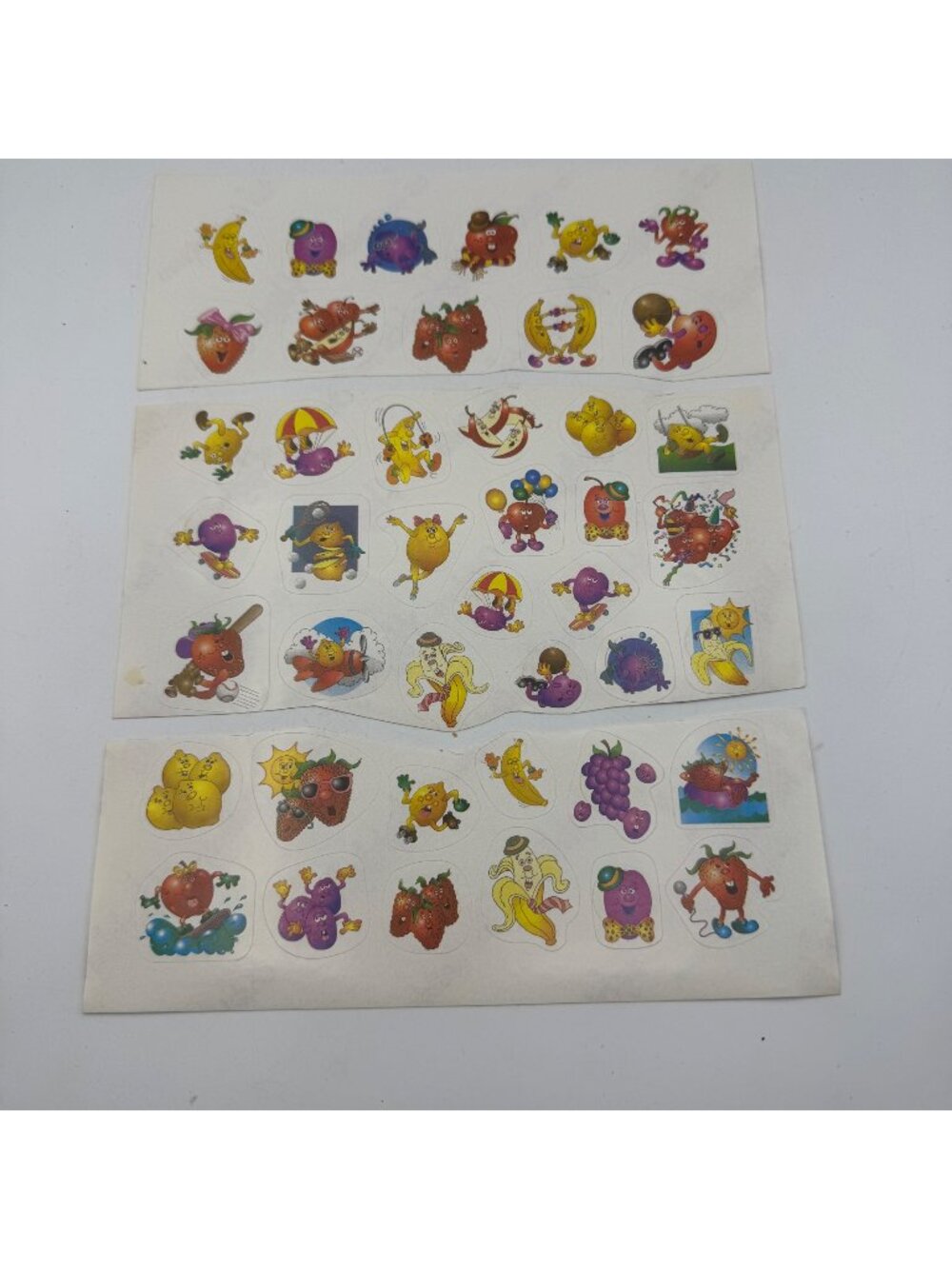 Vintage Highlights For Children Scratch & Sniff Fruit Stickers Lot